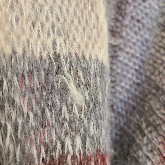 intro Casual Elegance Wool Mohair Open Front Loose Knit Cardigan Plus Size 1X - Picture 8 of 9